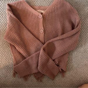 Love Tree Cropped Sweater